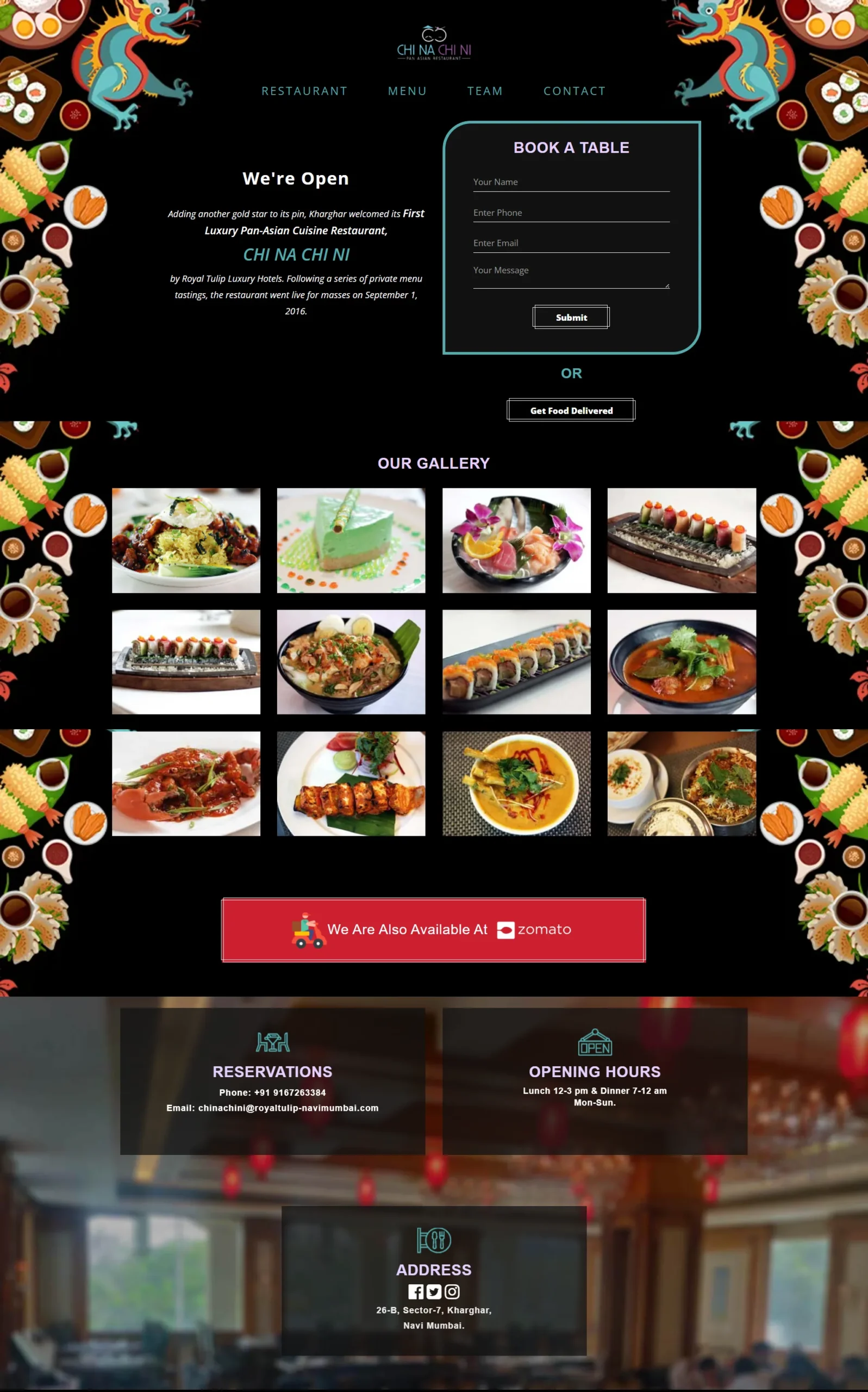 Chinachini website screenshot